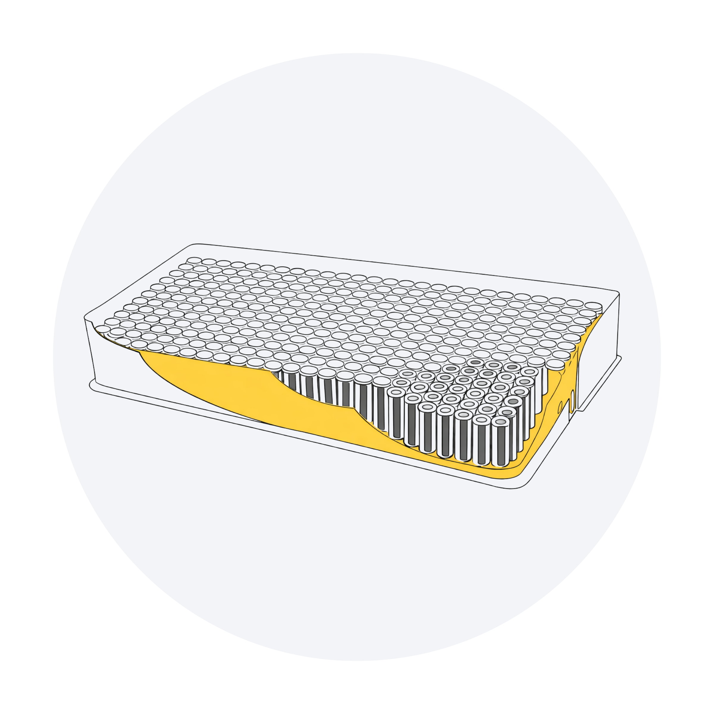 Thermal isolation materials applied between adjacent battery cells to slow heat propagation and improve safety during thermal events