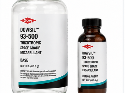 product photo of a Dow DOWSIL 93-500 Thixotropic Space Grade Encapsulant kit, studio lighting on white background, 500x375