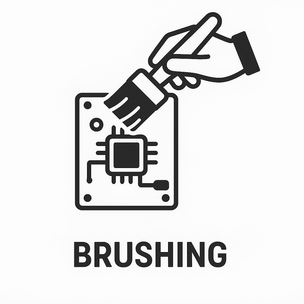 Thinner affect brushing