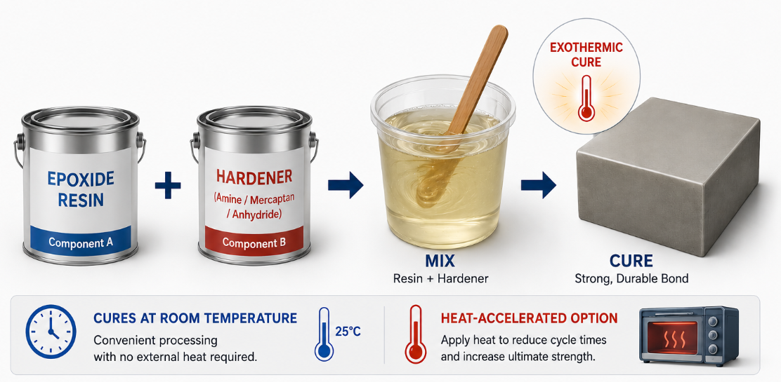 Two-Component 2K Epoxy Resin and Hardener