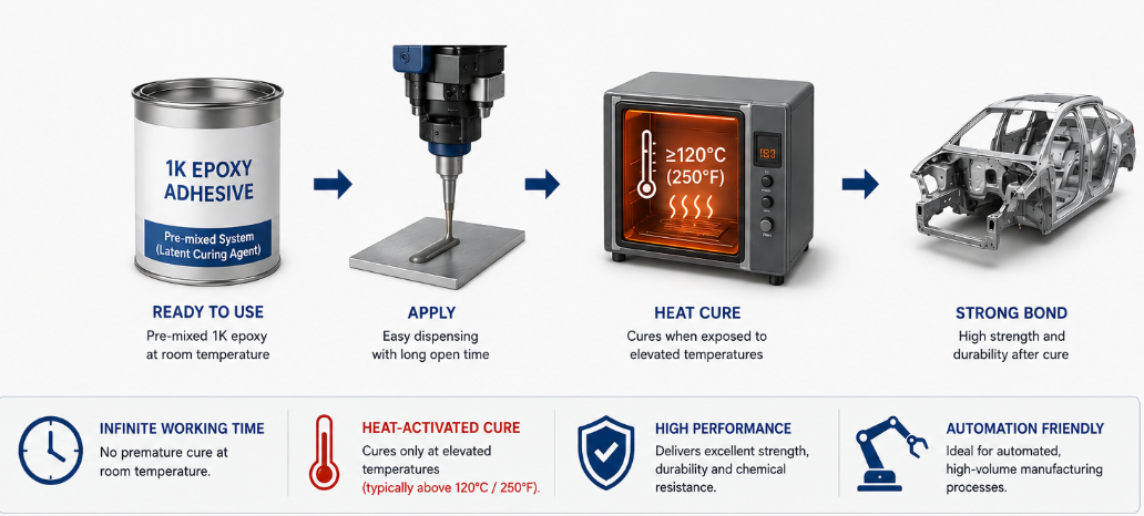 One-Component 1K Epoxy Automotive Assembly