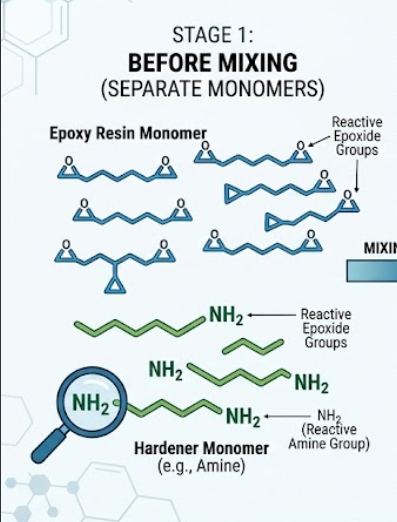 Epoxy Stage 1 Separate Monomers