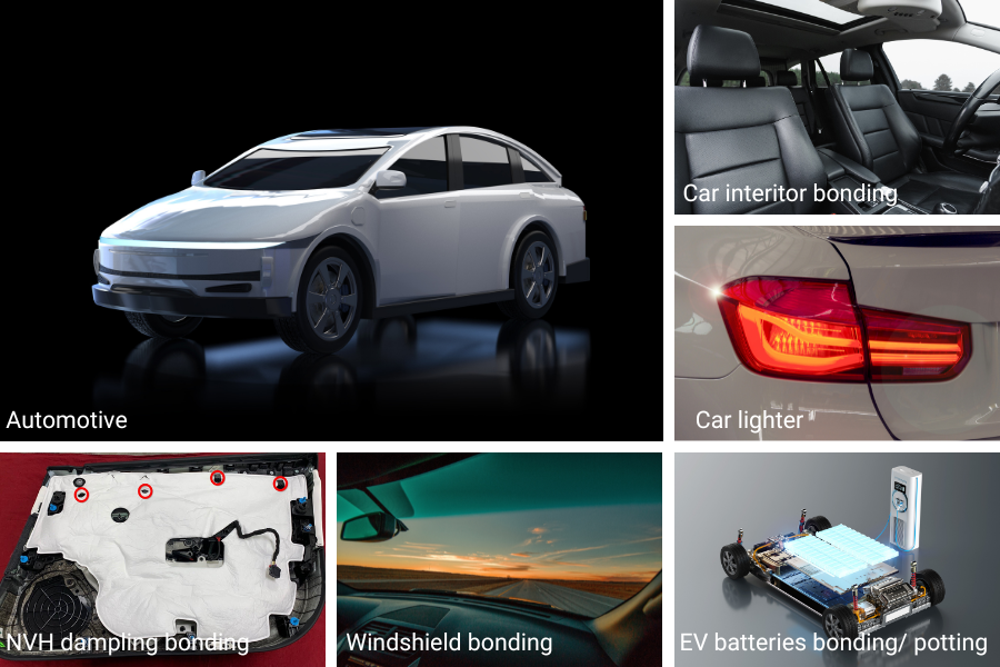 Automotive and EV Battery PU Adhesive Applications