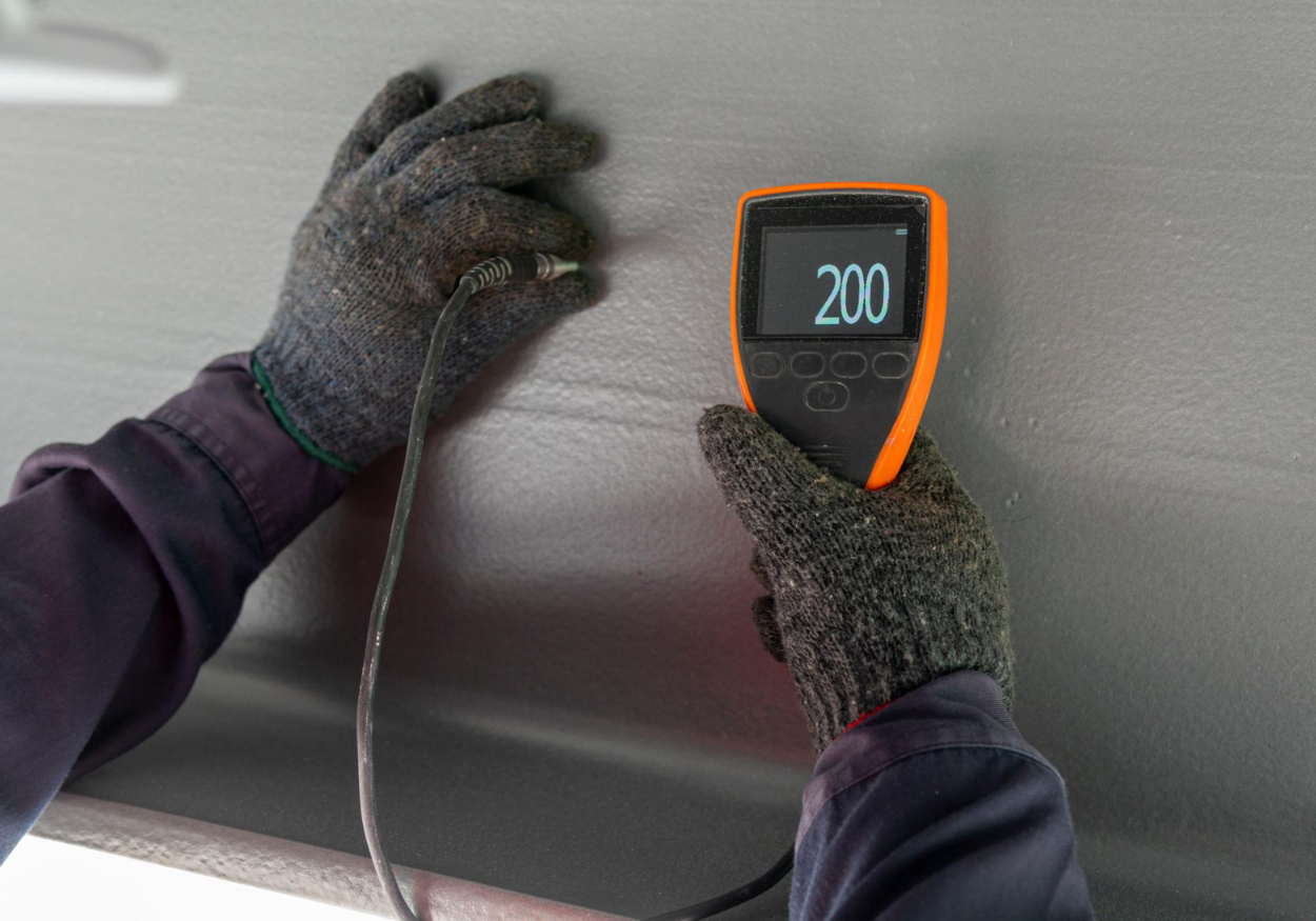 Dry film thickness measurement