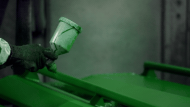 Pneumatic spray application (HVLP)