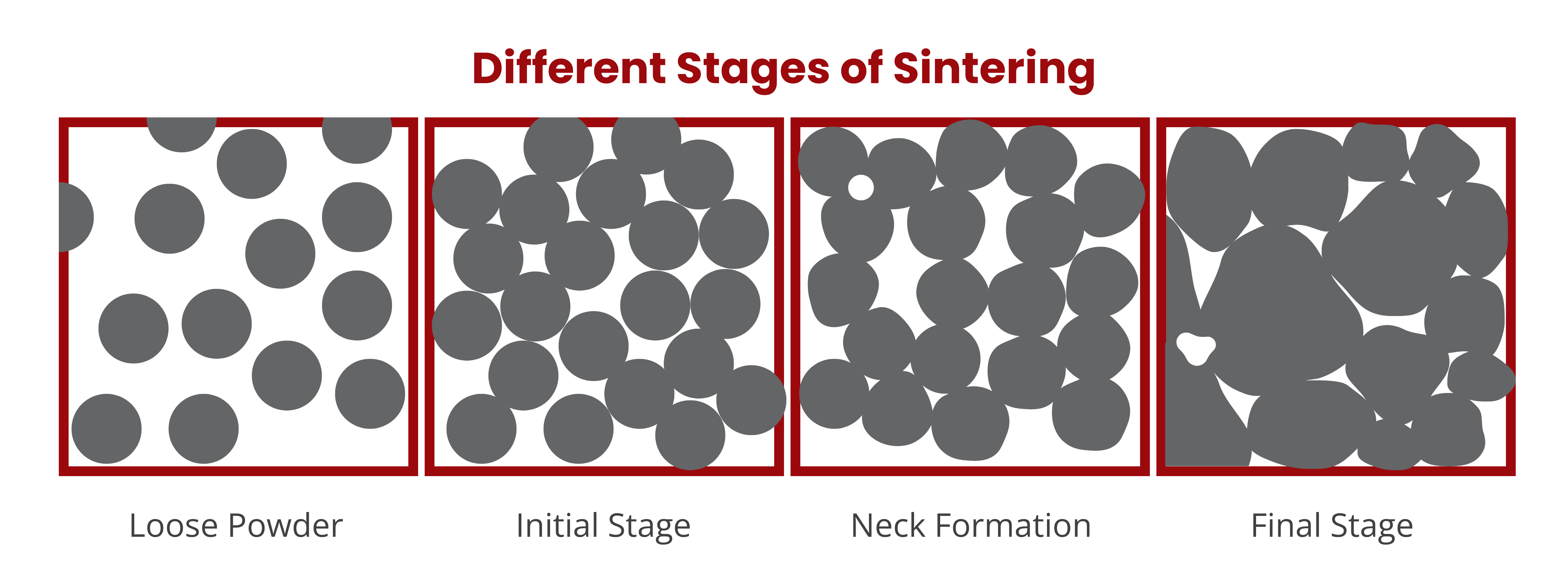 Different Stages of Sintering
