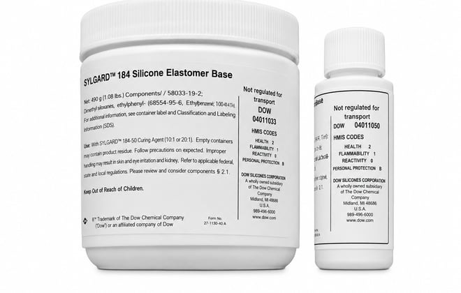SYLGARD 184 Silicone Elastomer Kit product packaging