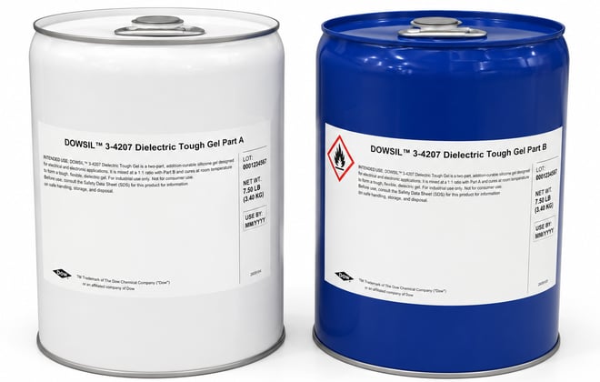 DOWSIL 3-4207 Dielectric Tough Gel Kit packaging