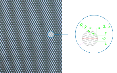 Expanded Ni Sheet with Diamond Openings