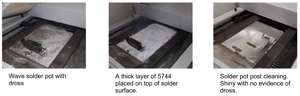 Before and After 5744 Use