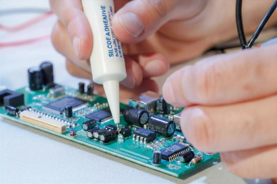 Component fixing on printed circuit board layout