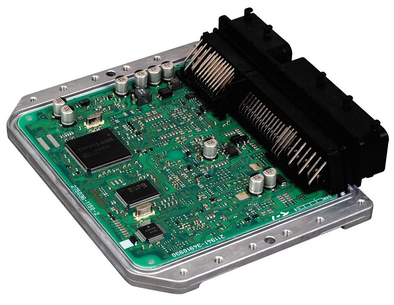 Automotive control module assembly layout
